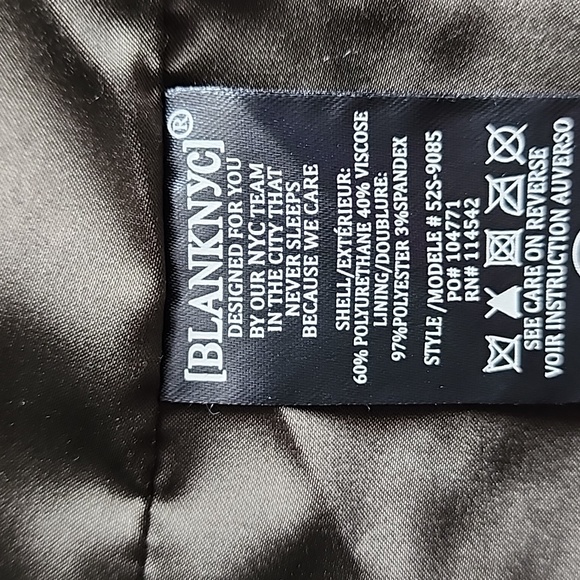 [BLANKNYC] Women's PU Leather Moto Jacket Olive Green - Picture 14 of 15